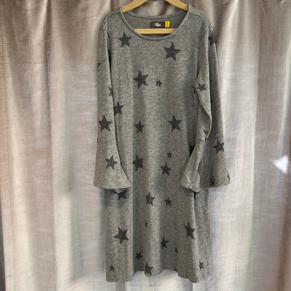 Starry Knit Swing Dress for Girls